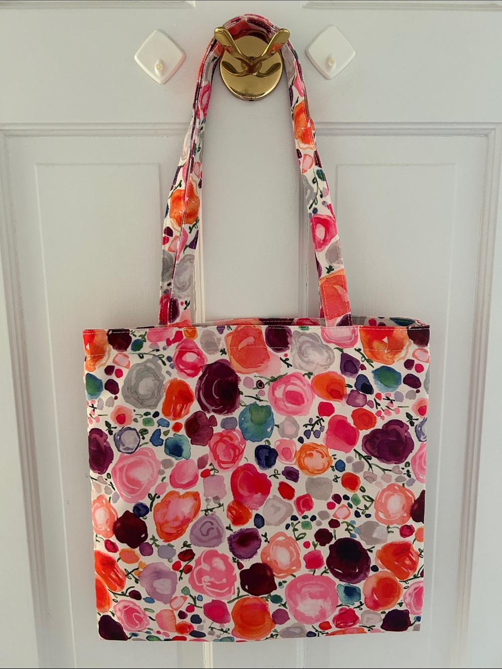 KATE SPADE Canvas Floral Book Tote